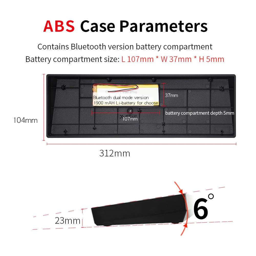 Bộ kit bàn phím cơ GK68XS RGB Hotswap Bluetooth - Ảnh 8
