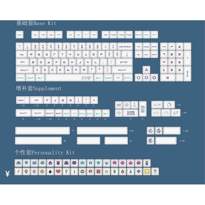 Bộ keycap Gamer First Blood 179 phím PBT in dye sub - Ảnh 9