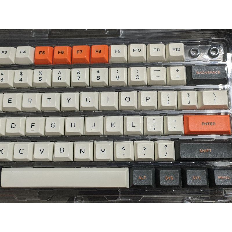 Bộ keycap Carbon PBT Double Shot DSA profile - Ảnh 3
