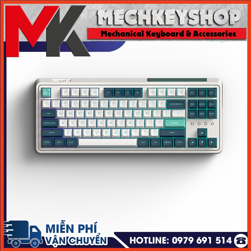 Bàn Phím Cơ FL CMK87 Ice Mint Hàng Chính Hãng 3 Mode - Ảnh 2
