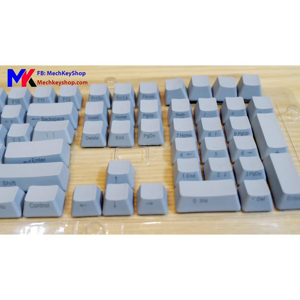 Bộ keycap 108 phím Thick PBT, Grey NINJA - Ảnh 5