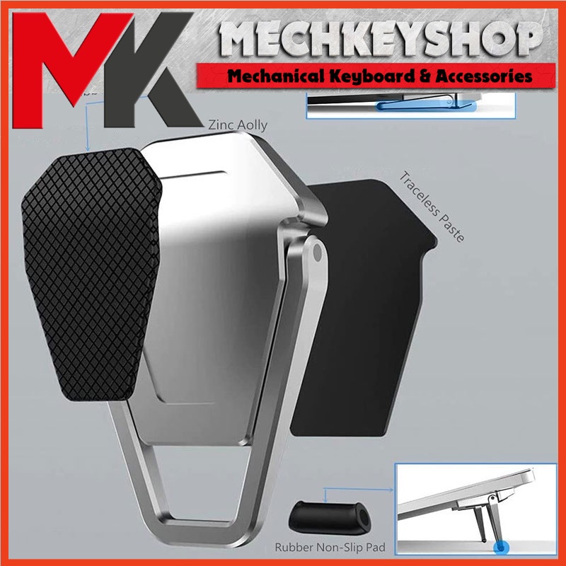 Bộ 2 chân đế gập nâng Laptop nhôm hợp kim giúp tản nhiệt - Ảnh 2