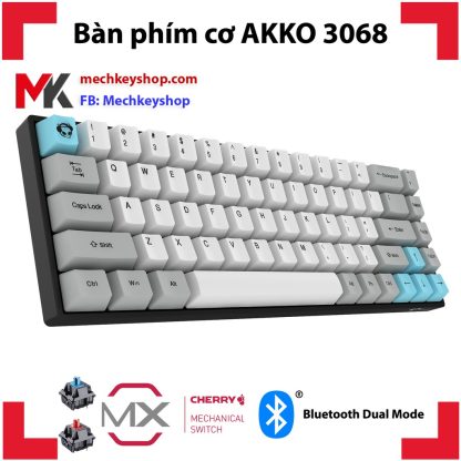 Bàn phím cơ Akko 3068 - Phím cơ Mini Bluetooth Dual Mode