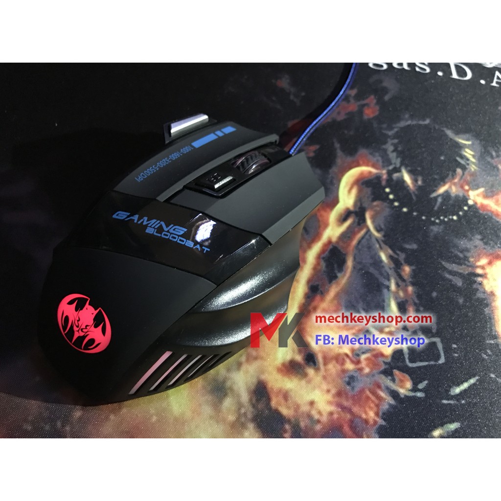 Xả hàng Chuột game Blood Bat 5500 DPI - Ảnh 3