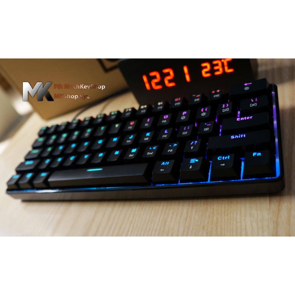 Bàn phím cơ GK61 - RGB, Gateron switch quang học - Ảnh 2