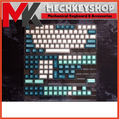 Bộ nút keycap FL Ice Mint PBT Double shot Cherry Profile cho bàn phím cơ