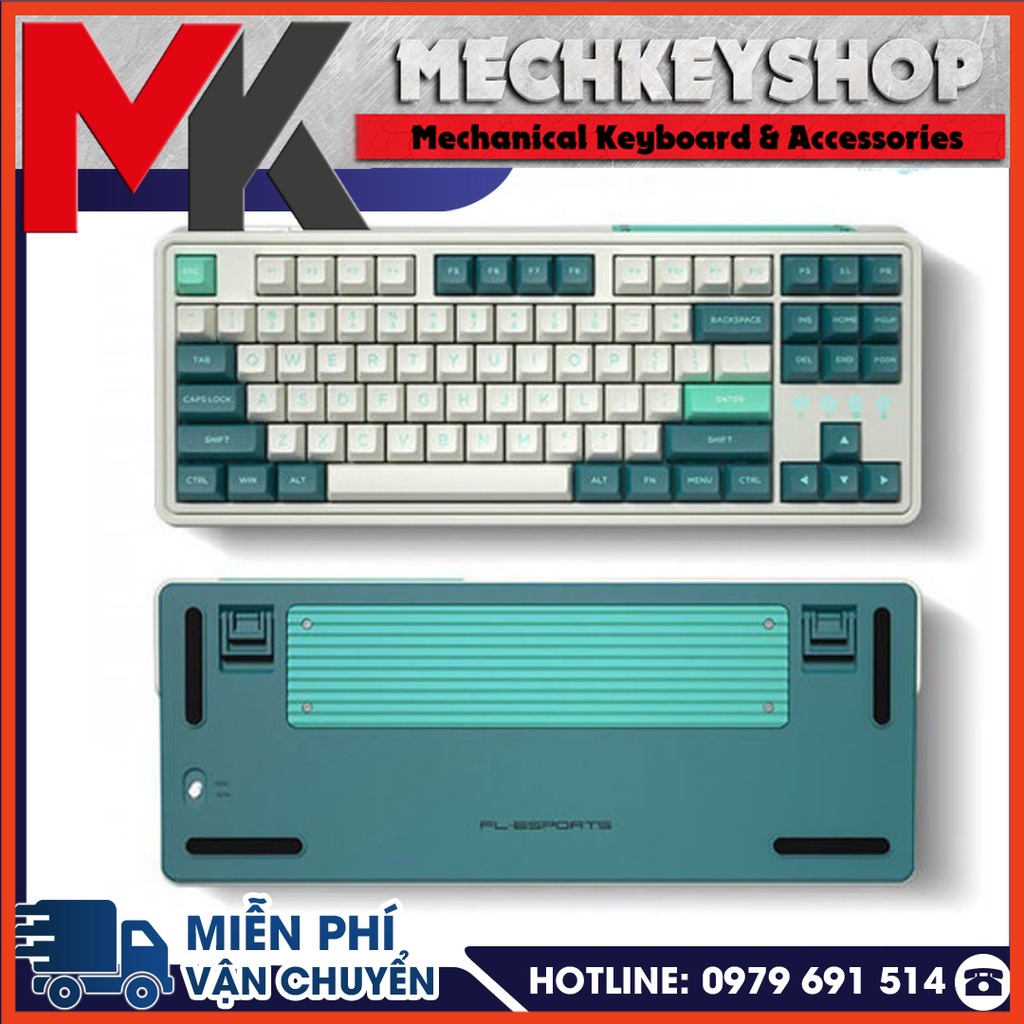 Bàn Phím Cơ FL CMK87 Ice Mint Hàng Chính Hãng 3 Mode - Ảnh 3