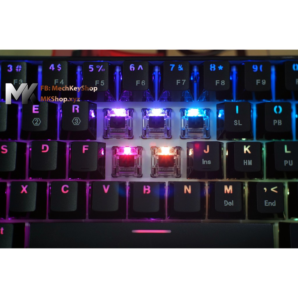 Bàn phím cơ GK61 - RGB, Gateron switch quang học - Ảnh 5