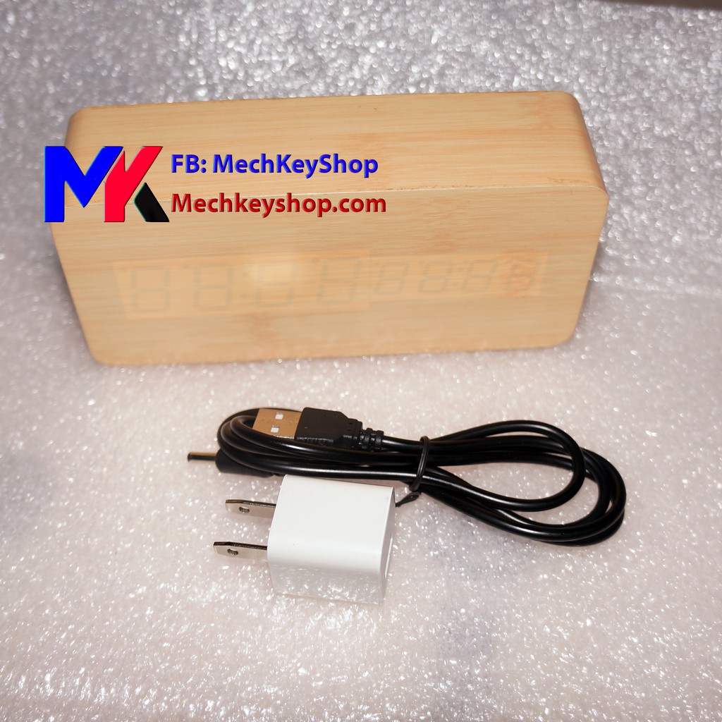 Dây nguồn/ củ sạc cho đồng hồ gỗ, camera wifi | dây DC to USB DC 3.5*1.35mm, củ 5v 1A GJ - Ảnh 2