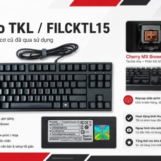 Bàn Phím Cơ Filco Majestouch TKL (Cũ) - Keycap Ninja, Cherry Brown | MKShop