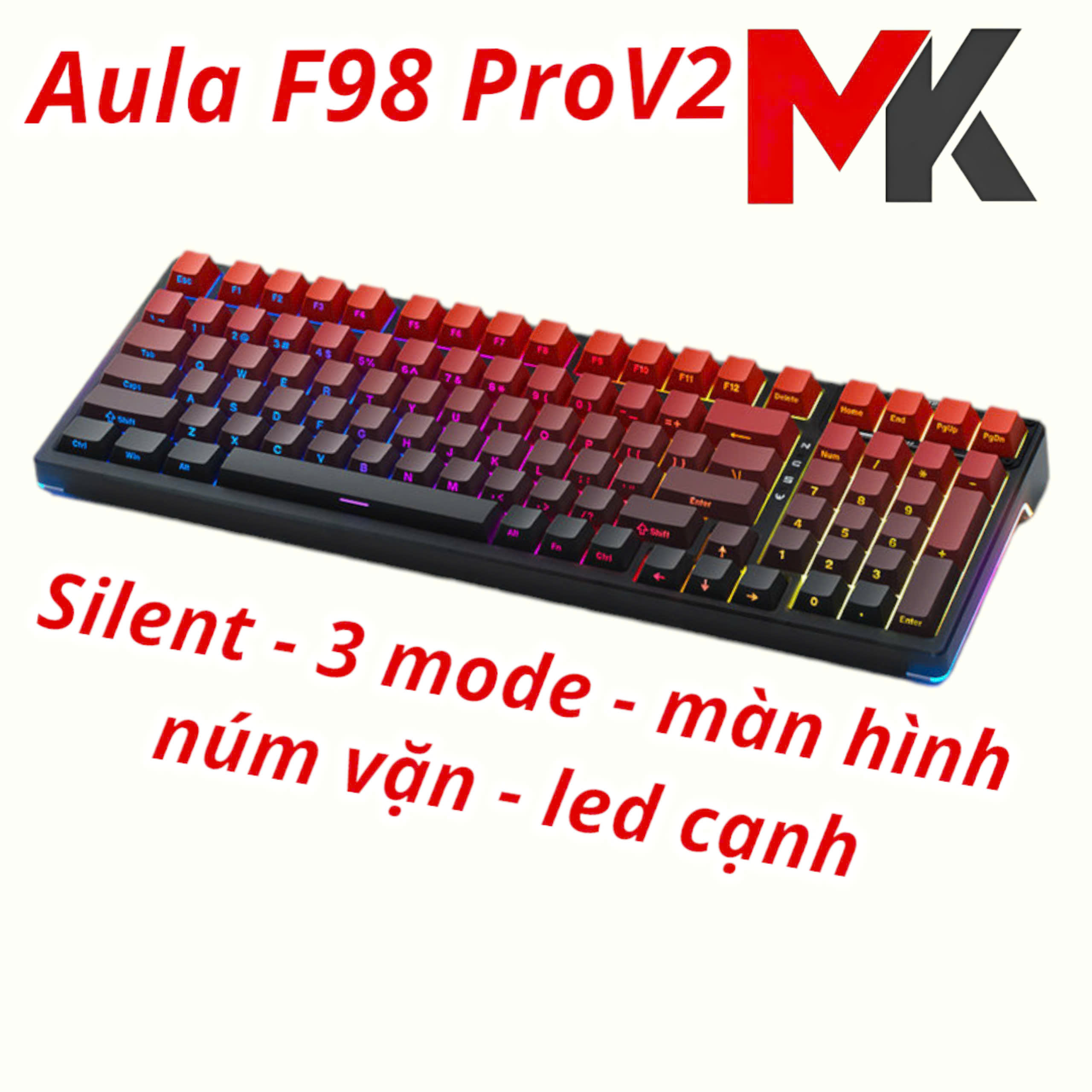 Bàn phím cơ Aula F98 Pro V2 NINJA - Silent switch - Ảnh 16