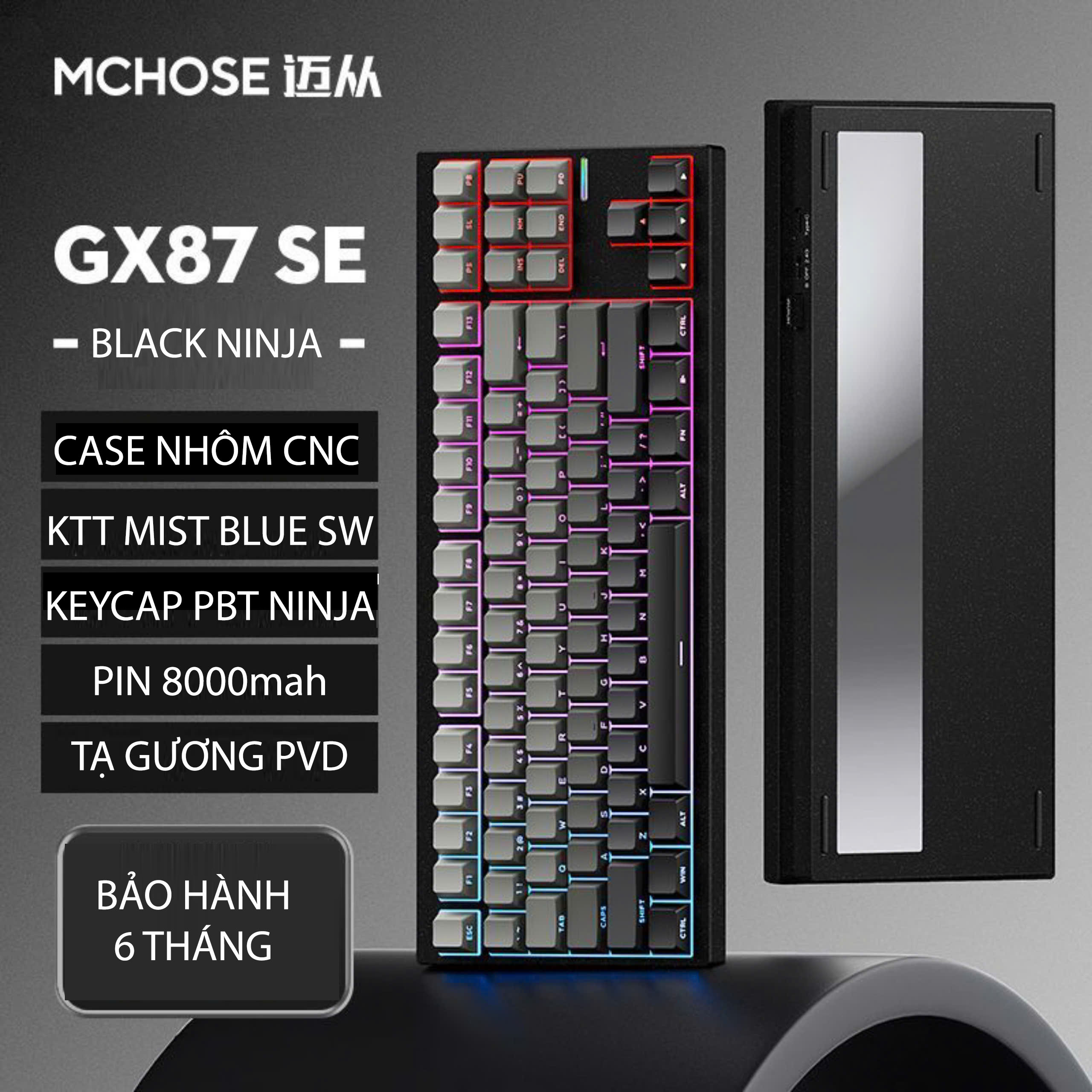 MCHOSE GX87 Aluminum Mechanical Keyboard - Bàn Phím Cơ MCHOSE GX87 - Ảnh 18