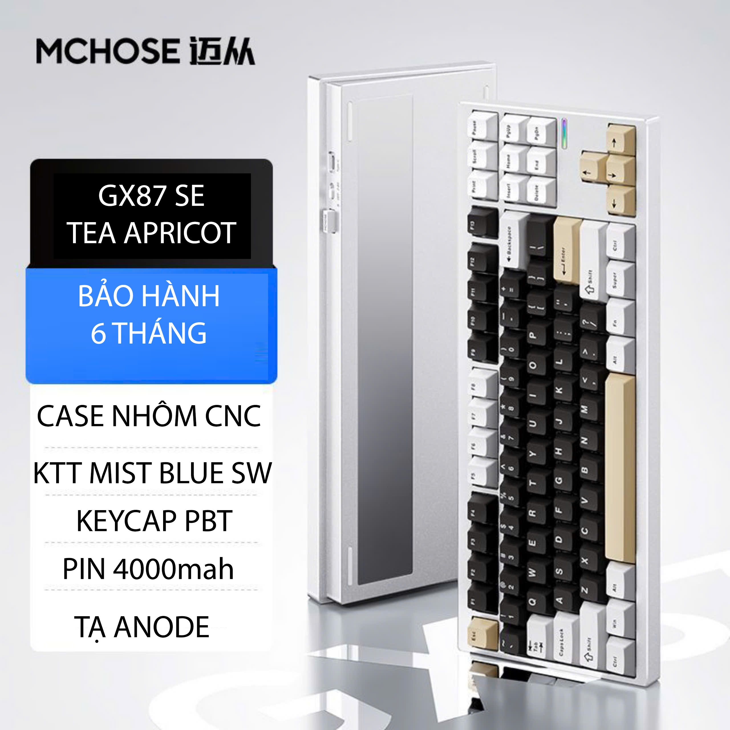 MCHOSE GX87 Aluminum Mechanical Keyboard - Bàn Phím Cơ MCHOSE GX87 - Ảnh 19