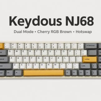 Bàn Phím Cơ Keydous NJ68 Dual Mode (Cũ) - Mạch Hotswap, Switch Cherry Brown | MKShop