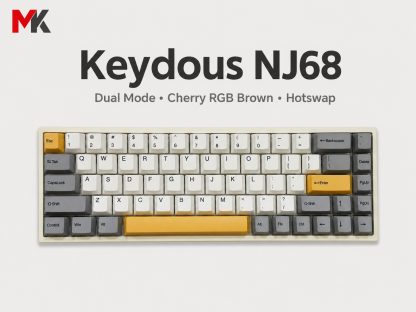 Bàn Phím Cơ Keydous NJ68 Dual Mode (Cũ) - Mạch Hotswap, Switch Cherry Brown | MKShop
