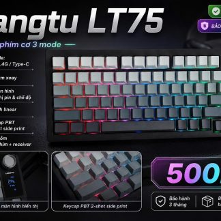 Bàn Phím Cơ Langtu LT75 (Cũ) - 3 Mode, Có Màn Hình & Núm Xoay | MKShop