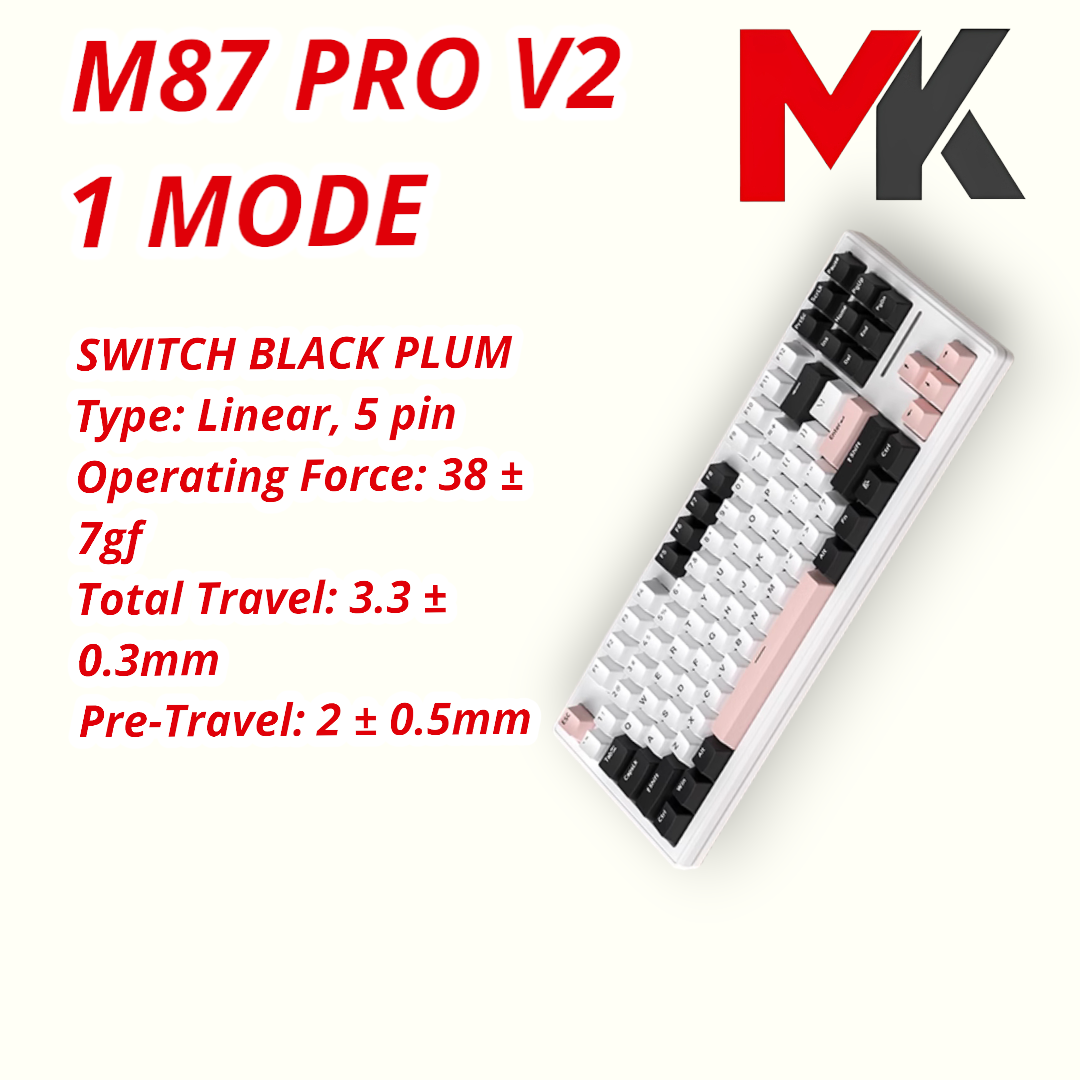 Bàn phím cơ không dây Xinmeng M87 Pro Mạch xuôi / 3 Mode / Led RGB / Hotswap / Gasket mount MKSHOP - Ảnh 18