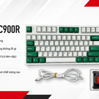 Bàn Phím Cơ Leopold FC900R (Cũ) - Fullsize, Cherry Red, Keycap PBT | MKShop