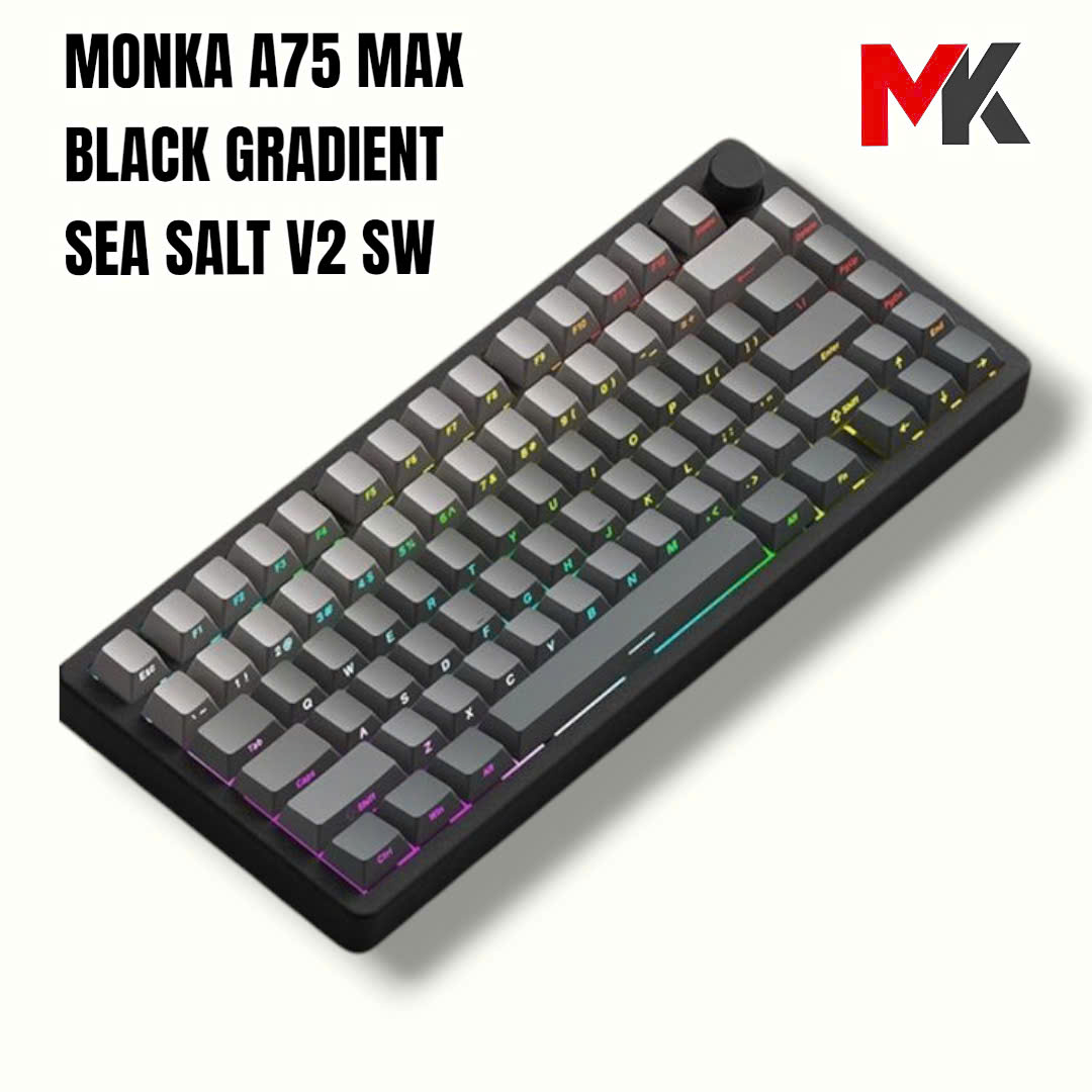 Monka A75 Max - Bàn Phím Cơ 75% Cao Cấp, Nhôm CNC, 3 Chế Độ Kết Nối, QMK VIA | MKShop - Ảnh 17