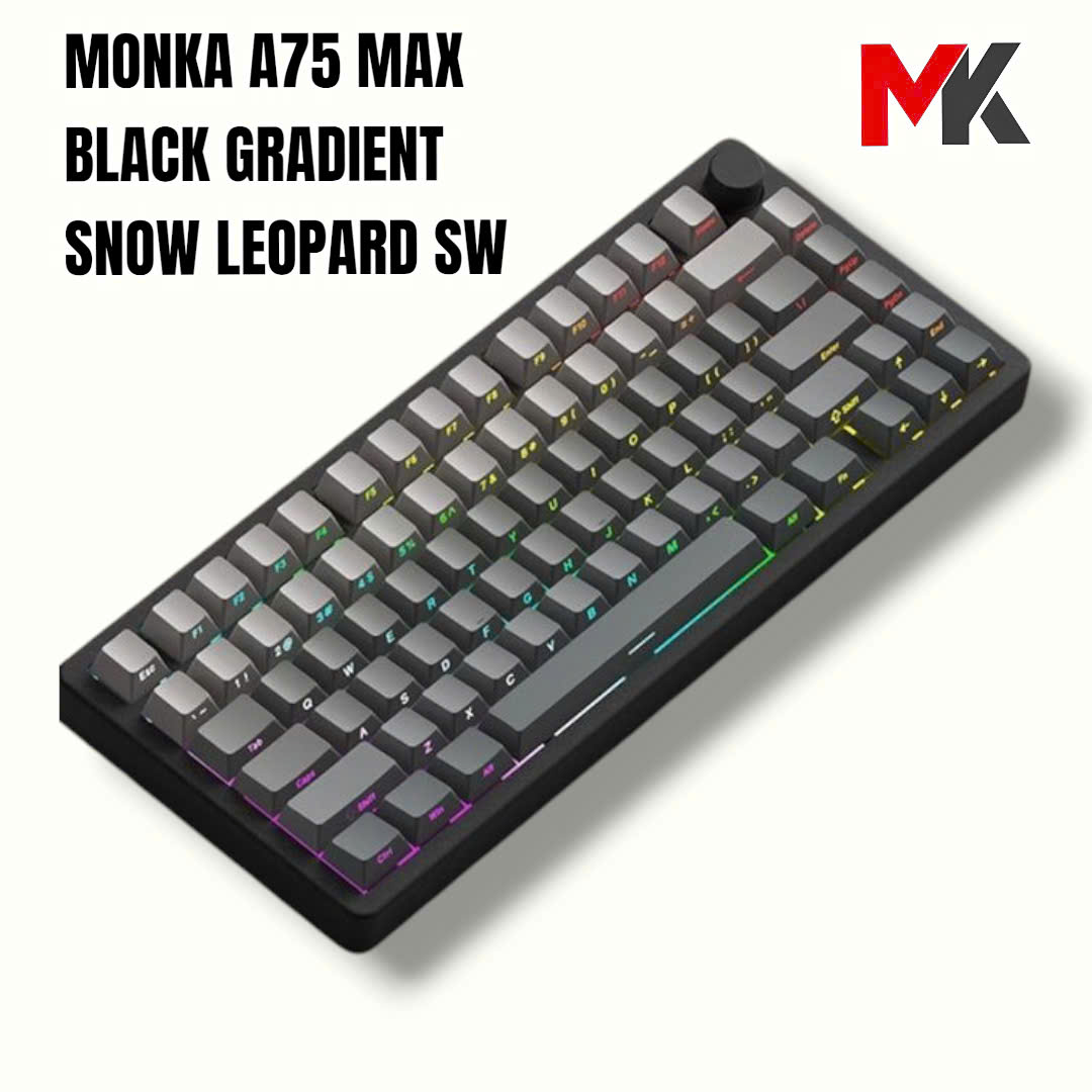 Monka A75 Max - Bàn Phím Cơ 75% Cao Cấp, Nhôm CNC, 3 Chế Độ Kết Nối, QMK VIA | MKShop - Ảnh 16
