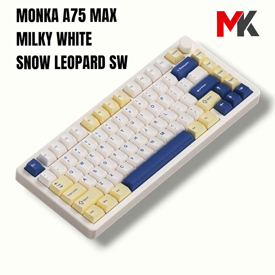 Monka A75 Max - Bàn Phím Cơ 75% Cao Cấp, Nhôm CNC, 3 Chế Độ Kết Nối, QMK VIA | MKShop - Ảnh 14