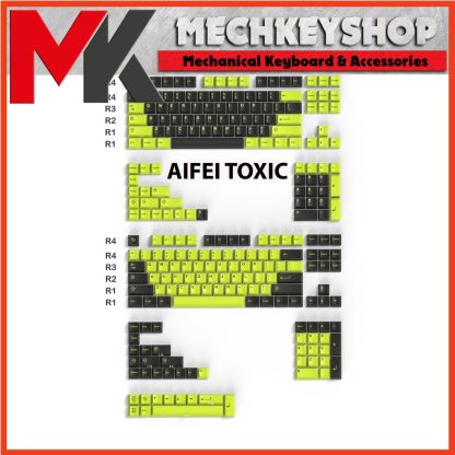 Bộ nút keycap CMK Aifei Toxic Cherry profile ABS double shot cho bàn phím cơ