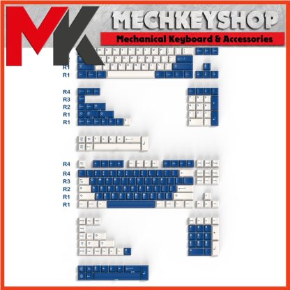 Bộ nút keycap CMK Aifei Classic Blue Cherry profile ABS double shot cho bàn phím cơ