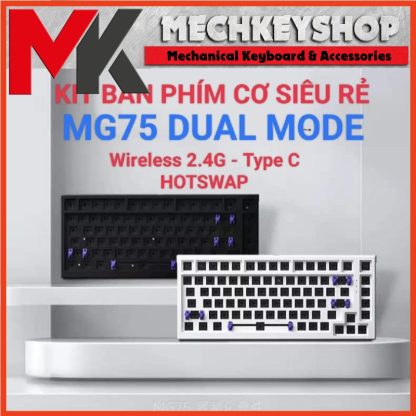 Bộ kit bàn phím cơ Monsgeek MG75 Dual Mode (2.4G wireless - Type C) Hotswap