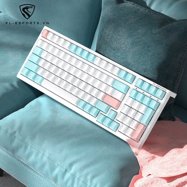 Bàn phím cơ không dây FL-Esports FL100 CPM Gradient Pink /White Olivia /Marshmallow - Hàng Chính Hãng - Ảnh 20