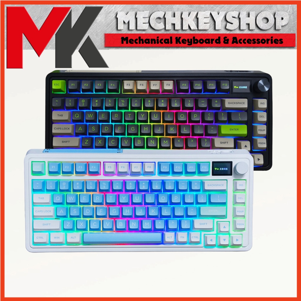 Bàn phím cơ không dây FL CMK75 màn hình LED, 3 mode kết nối, LED RGB, hotswap