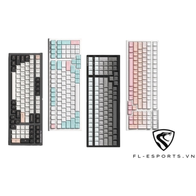 Bàn phím cơ không dây FL-Esports FL100 CPM Gradient Pink /White Olivia /Marshmallow - Hàng Chính Hãng - Ảnh 2