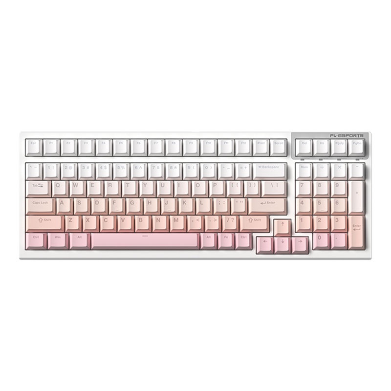 Bàn phím cơ không dây FL-Esports FL100 CPM Gradient Pink /White Olivia /Marshmallow - Hàng Chính Hãng - Ảnh 13