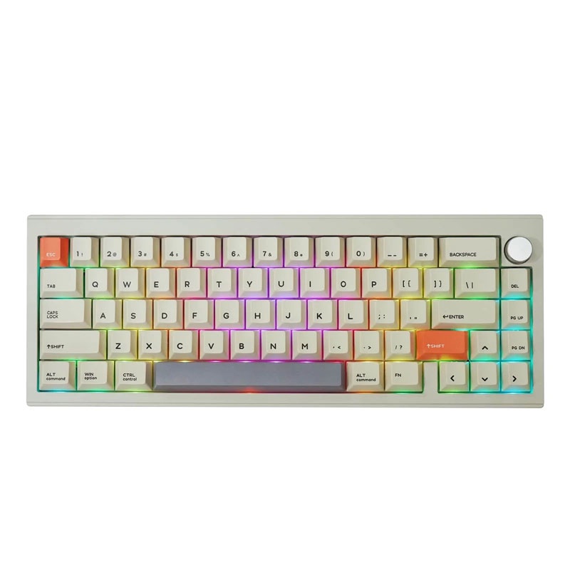 Bàn phím cơ Cidoo V65 Pro Dual Mode Mạch xuôi 5 Pin Cấu trúc Gasket Keymap phần mềm VIA Switch Cidoo Matt Grey - Ảnh 2
