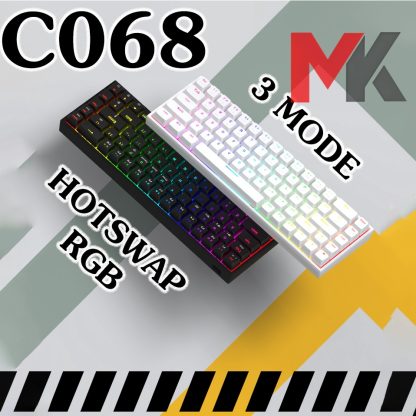 Bàn phím cơ ColorReco C068 - LED RGB - Hotswap 5 pin - Không dây 3 mode