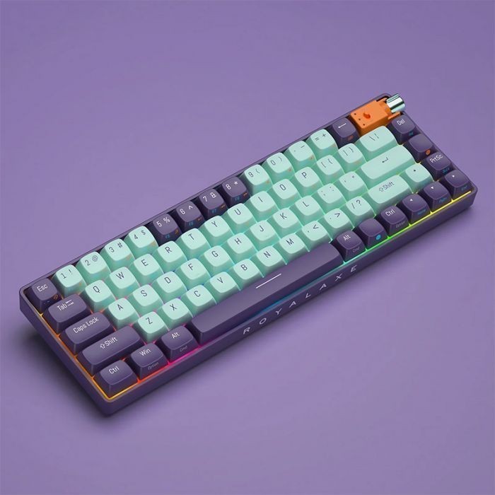 Bàn phím cơ không dây Royal Axe R68 - Hotswap 5 pin - 3 Mode kết nối - Led RGB nhiều chế độ, switch đã được pre-lube - Ảnh 6