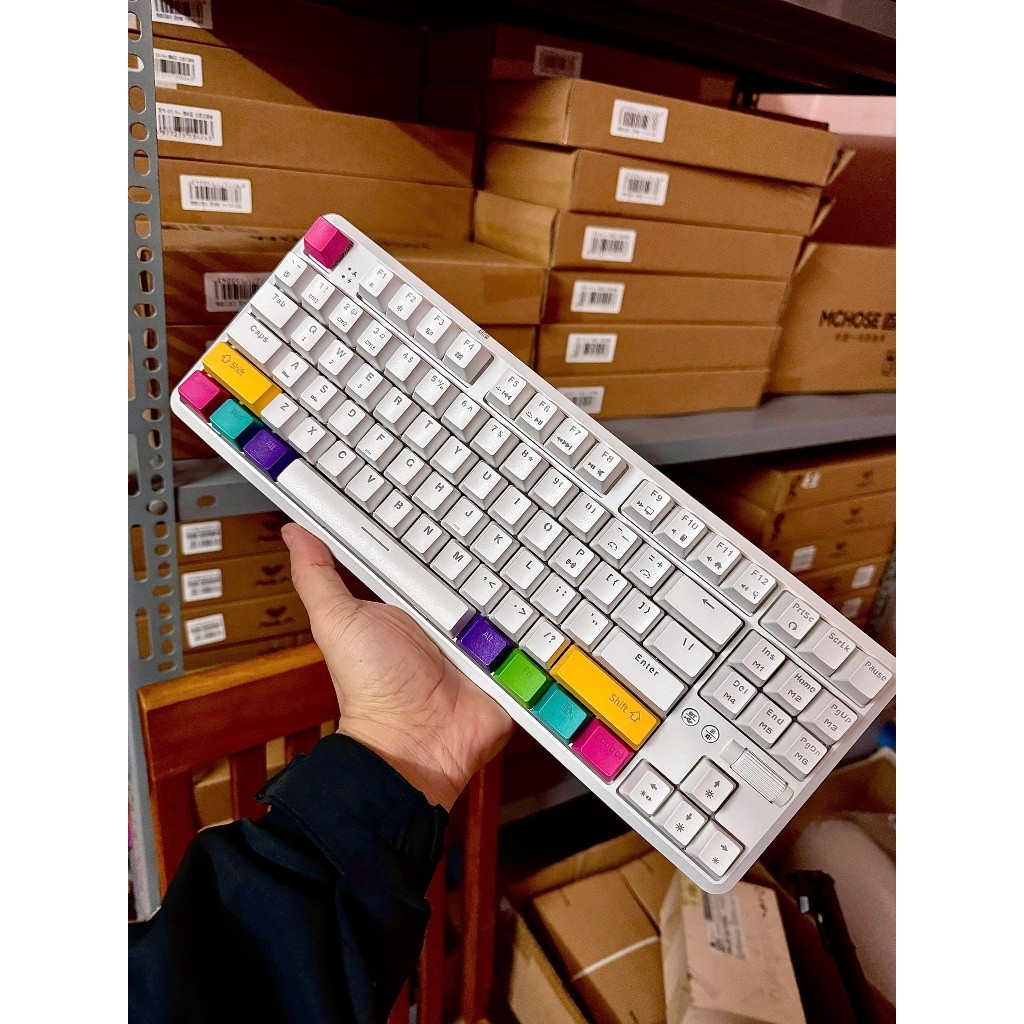 Bàn Phím Cơ Ajazz K870T - RGB, Bluetooth, Type-C Dual Mode | MKShop - Ảnh 5