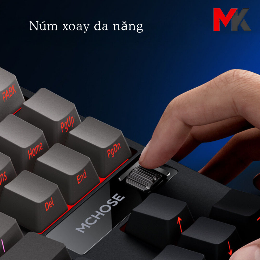 Bàn Phím Cơ Mchose G87 - TKL, 3 Chế Độ Kết Nối, LED RGB, Pin 10000mAh | MKShop - Ảnh 2