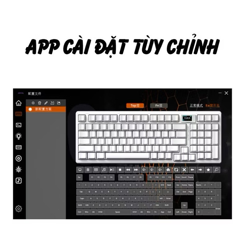 Bàn Phím Cơ Monka 3098 Pro - Màn Hình LED, 3 Chế Độ Kết Nối, Gasket Mount | MKShop - Ảnh 8