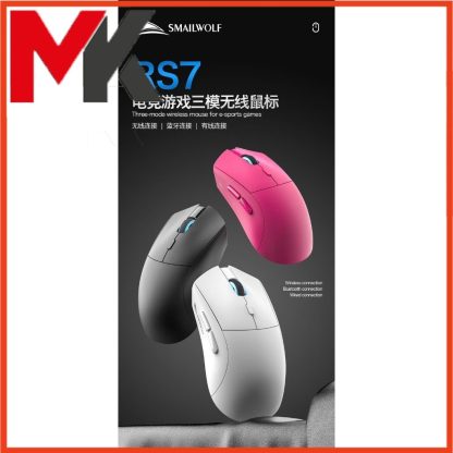 Chuột Không Dây SMAILWOLF RS7 - 3 Chế Độ, Pin 500mAh, Cảm Biến PWM3311 | MKShop