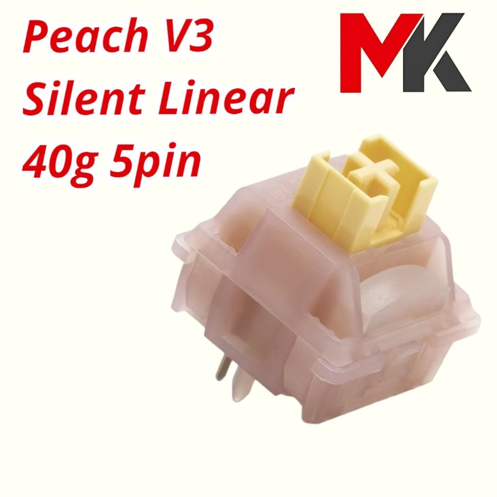 Switch Outemu Silent Lime Peach Crystal Gray White Yellow công tắc bàn phím Switch Silent yên tĩnh không tiếng MKSHOP - Ảnh 5