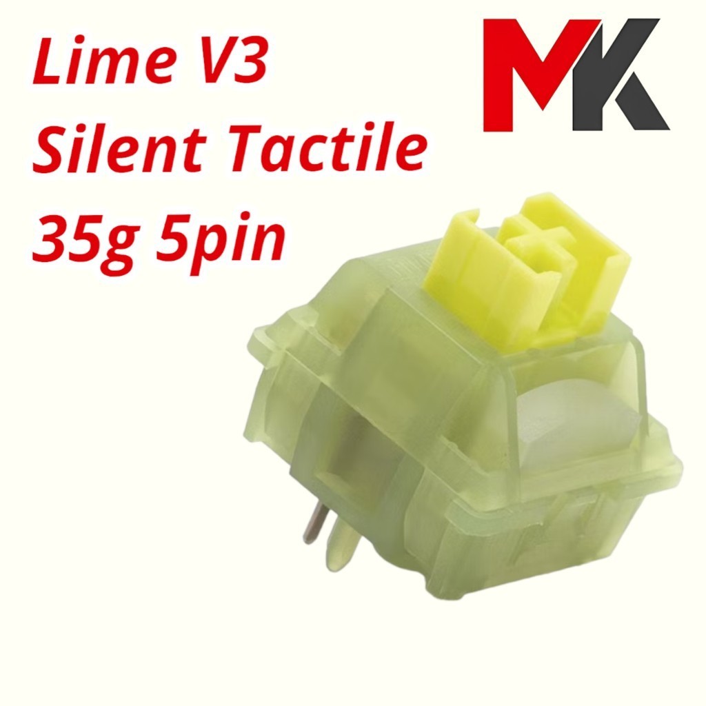 Switch Outemu Silent Lime Peach Crystal Gray White Yellow công tắc bàn phím Switch Silent yên tĩnh không tiếng MKSHOP - Ảnh 6
