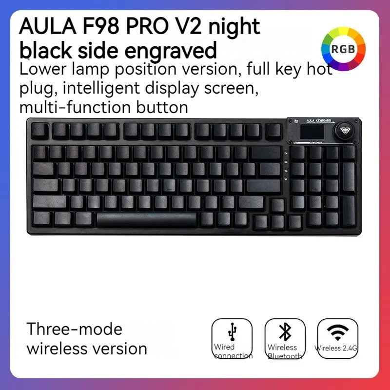 Bàn phím cơ Aula F98 Pro V2 NINJA - Silent switch - Ảnh 8