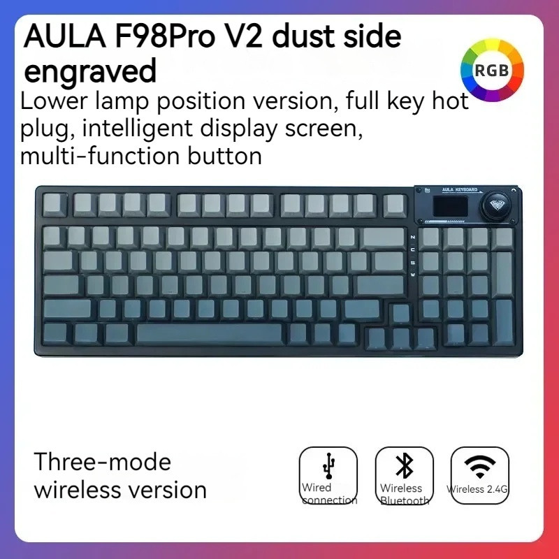 Bàn phím cơ Aula F98 Pro V2 NINJA - Silent switch - Ảnh 9
