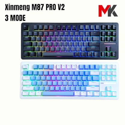 Bàn Phím Cơ Xinmeng M87 Pro V2 - Gasket Mount, LED RGB, 3 Chế Độ Kết Nối | MKShop