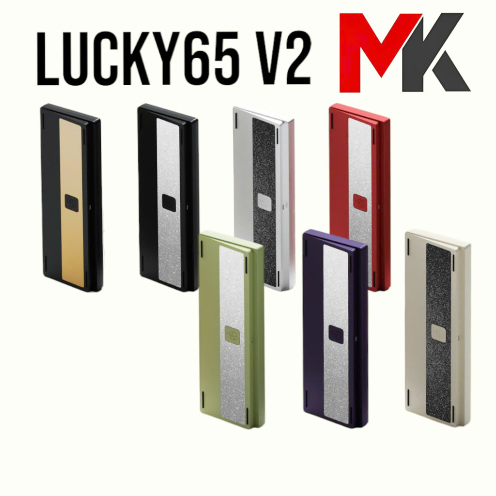 KIT Bàn Phím Cơ Lucky65 V2 - 65% Layout, Nhôm 6063 CNC, Gasket Mount | MKShop