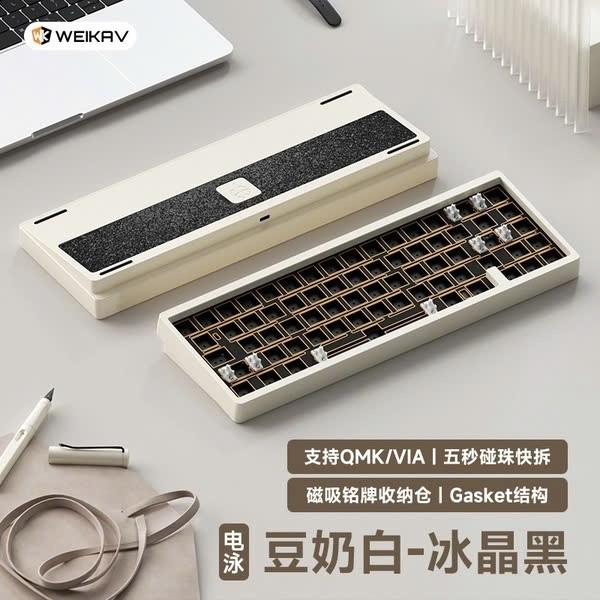 KIT Bàn Phím Cơ Lucky65 V2 - 65% Layout, Nhôm 6063 CNC, Gasket Mount | MKShop - Ảnh 9