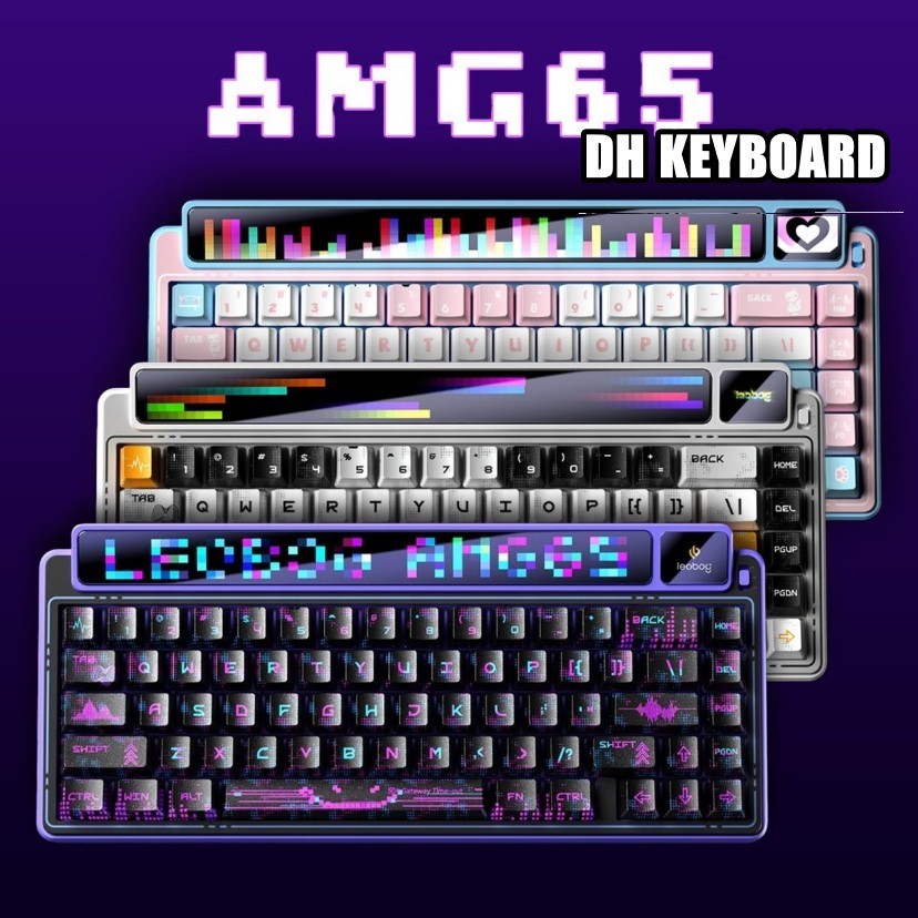 Leobog AMG65 - Bàn phím cơ 65% hai màn hình, switch Jasper, pin 8000mAh, kết nối 3 chế độ - Ảnh 2