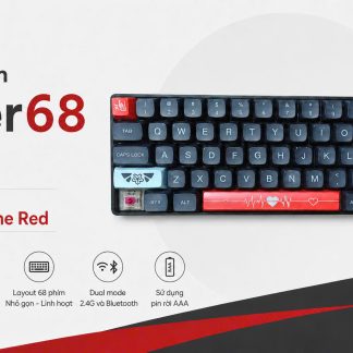 Bàn Phím Cơ CIY Tester68 (Cũ) - Switch KTT Wine Red, Dual Mode | MKShop