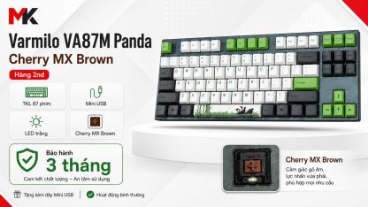 Bàn Phím Cơ Varmilo VA87M Panda (Cũ) - TKL, Switch Cherry Brown | MKShop