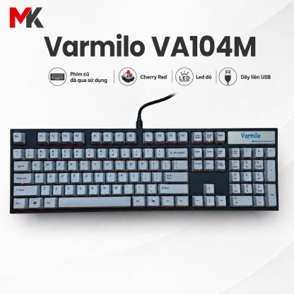 Bàn Phím Cơ Varmilo VA104M Fullsize (Cũ) - Switch Cherry Red, LED Đỏ | MKShop